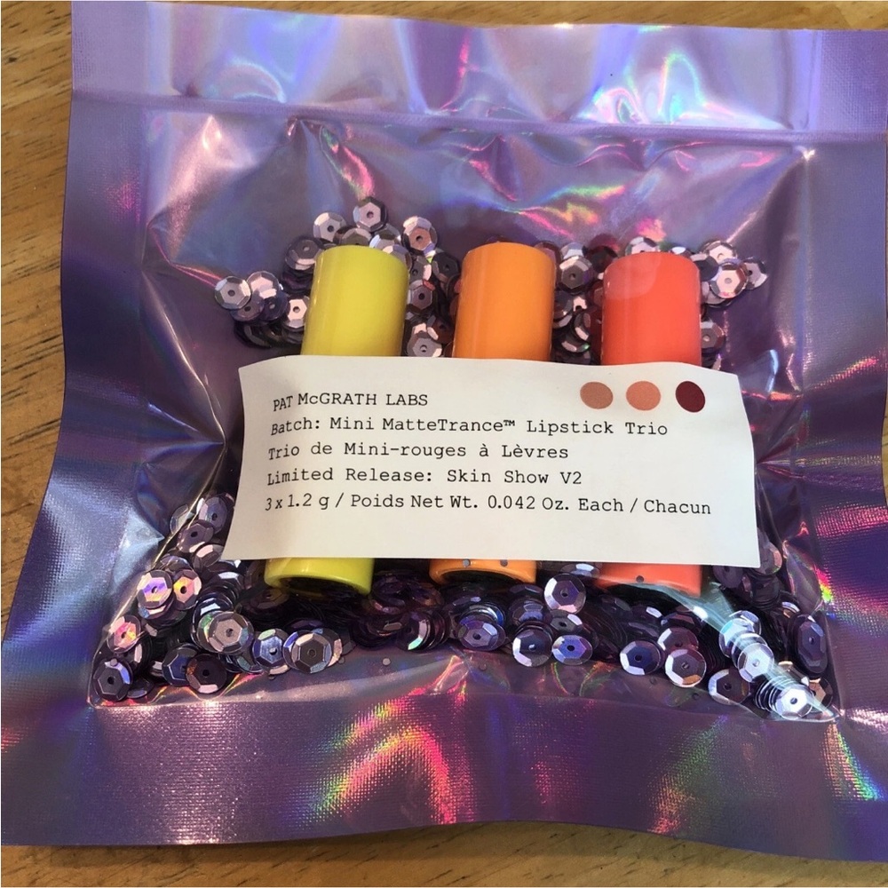 Pat McGrath Labs Mini Matte Trance Lipstick Trio Skin Show V2 Sealed NIB - Picture 2 of 12